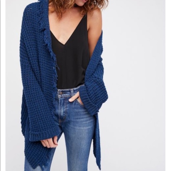 Free People Sweaters - Free People I'll Be Around Silk Blend Cardigan M